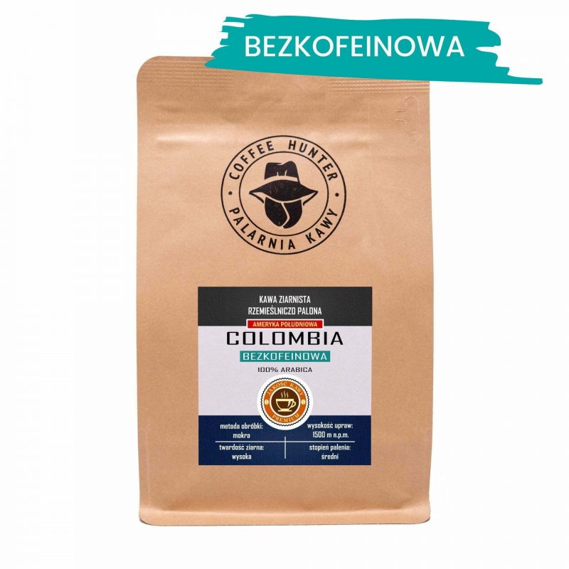 Kawa ziarnista Coffee Hunter Colombia bezkofeinowa